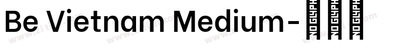 Be Vietnam Medium字体转换